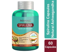 PATANJALI SPIRULINA CAPSULE WITH ASHWAGANDHA - 60 TABS 65 GM