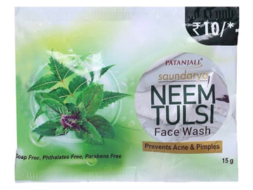 PATANJALI SAUNDARYA NEEM TULSI FACE WASH 15 GM