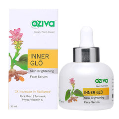 OZIVA INNER GLŌ SKIN BRIGHTENING FACE SERUM (WITH PHYTO VITAMIN C, ROSEHIP OIL, TURMERIC & SAFFRON) FOR EVEN TONE, RADIANCE & SKIN GLOW