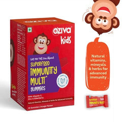 OZIVA KIDS SUPERFOOD IMMUNITY MULTI GUMMIES (WITH VITAMIN C, ZINC AND ELDERBERRY) TO SUPPORT ADVANCED IMMUNITY