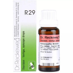 Dr. Reckeweg R29 Vertigo And Syncope Drop