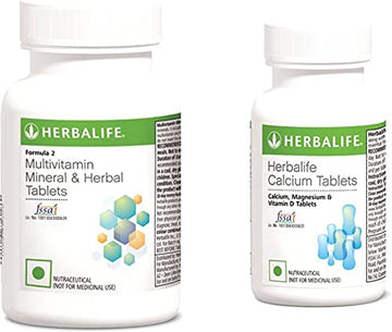 HERBALIFE MULTIVITAMIN MINERAL AND HERBAL TABLETS & CALCIUM TABLETS (215 G)