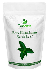 TEA AROMA - RAW HIMALAYAN NETTLE LEAF (50G) | CAFFEINE FREE | WHOLE LEAF | VITAMINS AND MINERALS RICH | HERBAL TEA | ORGANIC TEA LEAVES