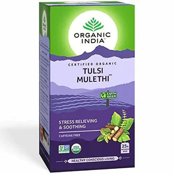 ORGANIC INDIA TULSI TEA'S - 25 TB ( TULSI MULETHI )