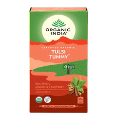 ORGANIC INDIA TULSI TUMMY TEA, 25 TEA BAGS