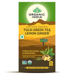 ORGANIC INDIA TULSI LEMON GORGANIC INDIA TULSI LEMON GINGER TEA - 25 TEA BAGS (PACK OF 2)INGER TEA - 25 TEA BAGS (PACK OF 2)