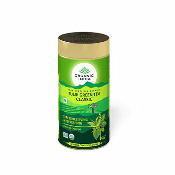 ORGANIC INDIA TULSI GREEN 100 GM TIN PACK OF 3