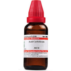 WILLMAR SCHWABE INDIA ACID CARBOLICUM 30 CH (30ML)