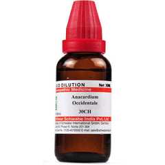 WILLMAR SCHWABE INDIA ANACARDIUM OCCIDENTALE 30 CH (30ML)